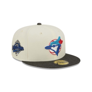 59fifty New Era Toronto Jays MLB Chrome Fitted Gorras Blancos | MCYAT-1805