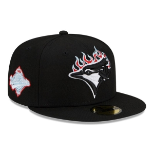 59fifty New Era Toronto Jays MLB Team Fire Gorras Negros | BODQY-8230