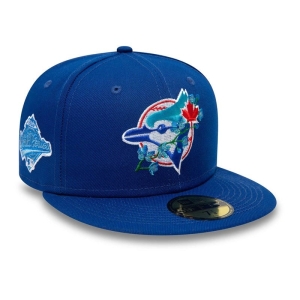 59fifty New Era Toronto Jays Side Patch Bloom Fitted Gorras Azules | YKGBE-5243