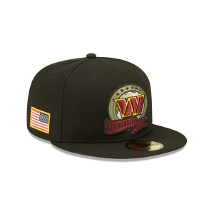 59fifty New Era Washington Commanders NFL Salute To Service Fitted Gorras Negros | BSJFE-7684