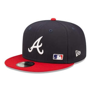 9fifty New Era Atlanta Braves MLB Letter Arch Gorras Azules | OJNXH-0254