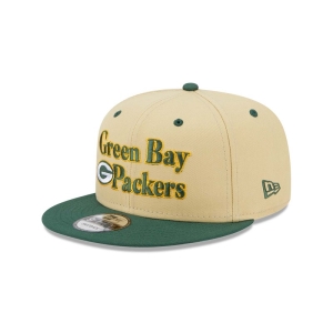 9fifty New Era Bay Packers NFL Retro Gorras Creme | KDYSE-9604