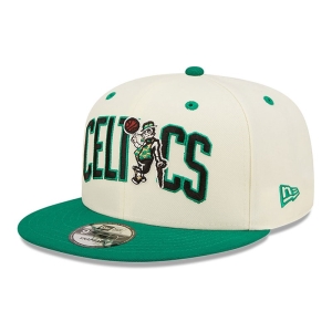9fifty New Era Boston Celtics Blend Gorras Blancos | HZXKM-8236
