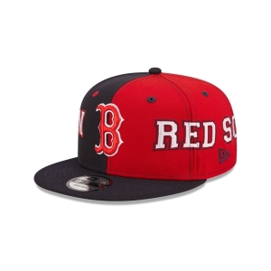 9fifty New Era Boston Sox Teamsplit Gorras Azules | QFNDY-1402