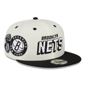 9fifty New Era Brooklyn Nets Awake Gorras Blancos | SAQTN-6257