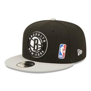 9fifty New Era Brooklyn Nets NBA Letter Arch Gorras Negros | UTLSI-8563