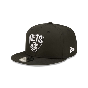 9fifty New Era Brooklyn Nets Neon Pack Negros | QKMAF-0984
