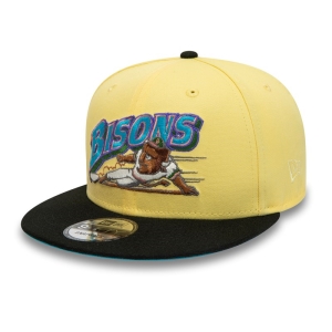 9fifty New Era Buffalo Bisons Milb Soft Gorras Amarillos | AVRPI-8945