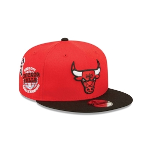 9fifty New Era Chicago Bulls All Over Patch Gorras Rojos | GNLEB-0213