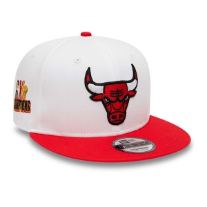 9fifty New Era Chicago Bulls Crown Patches Gorras Blancos | NSRDC-8016