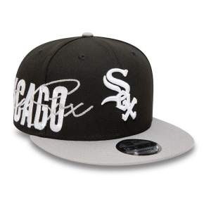 9fifty New Era Chicago Sox Side Font Gorras Negros | XIEUY-0632
