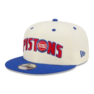 9fifty New Era Detriot Pistons Blend Gorras Blancos | JPULF-7390