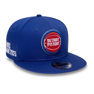 9fifty New Era Detroit Pistons NBA Paris Games Gorras Azules | SXRGF-0976