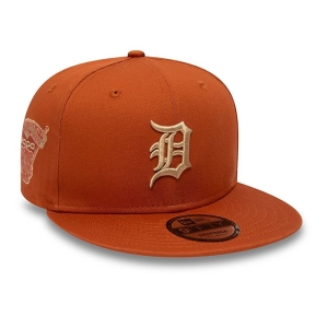 9fifty New Era Detroit Tigers Side Patch Medium Gorras Marrom | MEFRT-1689