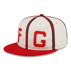 9fifty New Era Fear Of God X Kansas City Monarchs Strapback Gorras Blancos | LQWNF-4368