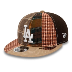 9fifty New Era La Dodgers MLB Patch Panel Gorras Creme | OBAEJ-0341