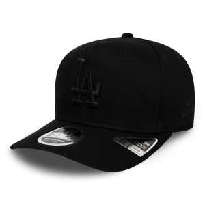 9fifty New Era La Dodgers Tonal Stretch Snap Gorras Negros | OYANP-3649