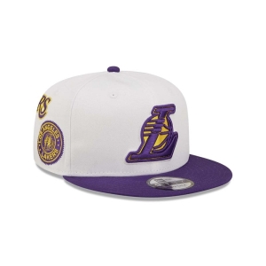 9fifty New Era La Lakers All Over Patch Gorras Blancos | JUCZP-8574