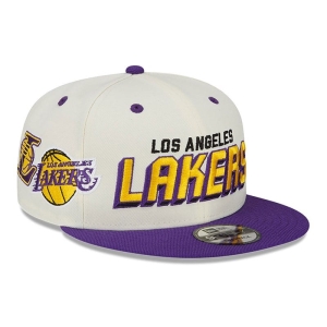 9fifty New Era La Lakers Awake Gorras Blancos | JIEVX-2083