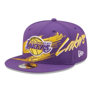 9fifty New Era La Lakers NBA Sweep Gorras Morados | WUSCT-8593