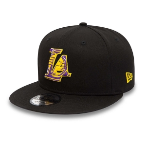 9fifty New Era La Lakers Team Infill Logo Gorras Negros | FACTZ-2543