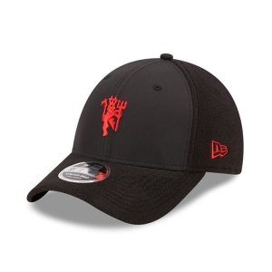 9fifty New Era Manchester United Fleece Stretch Snap Gorras Negros | BMTUE-5394