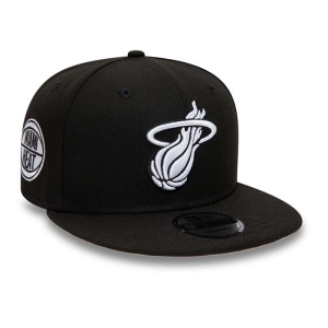 9fifty New Era Miami Heat Gorras Negros | FTINO-2360