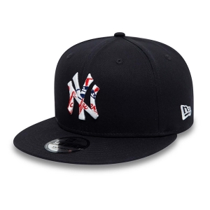 9fifty New Era New York Yankees Team Infill Logo Gorras Azules | FJYRV-1027