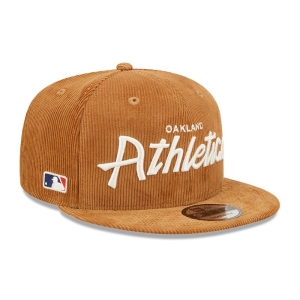 9fifty New Era Oakland Athletics Cord Script Gorras Marrom | VMWOI-1824