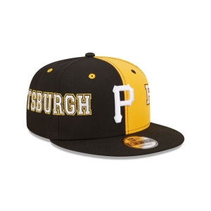 9fifty New Era Pittsburgh Pirates Teamsplit Gorras Negros | RSDUN-9851