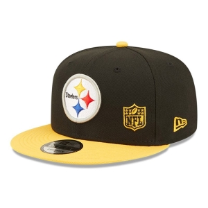 9fifty New Era Pittsburgh Steelers NFL Letter Arch Gorras Negros | VGMPE-7325