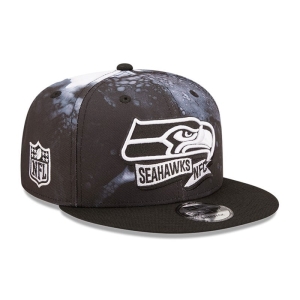 9fifty New Era Seattle Seahawks NFL Sideline 2022 Gorras Negros | TWLHZ-1974