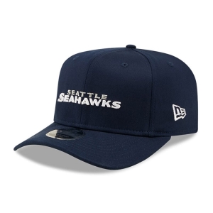 9fifty New Era Seattle Seahawks Wordmark Stretch Snap Gorras Azules | AFHTE-5907