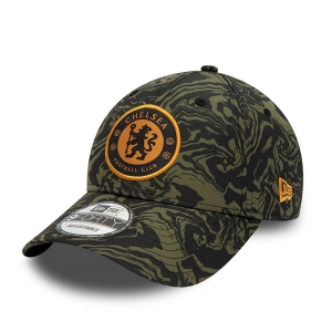 9forty New Era Chelsea Fc All Over Print Medium Adjustable Gorras Verdes | ELANZ-9260