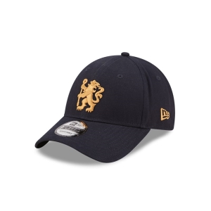 9forty New Era Chelsea Fc Lion Crest Brushed Algodon Adjustable Gorras Azules | TLVAY-9618