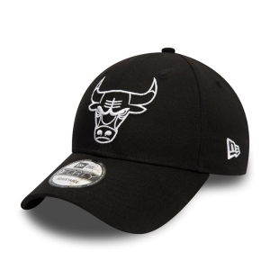 9forty New Era Chicago Bulls Essential Outline Gorras Negros | RDSIM-2789