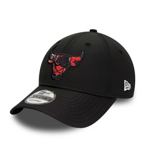 9forty New Era Chicago Bulls Print Infill Adjustable Gorras Negros | EQNRG-7096
