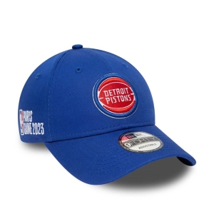9forty New Era Detroit Pistons NBA Paris Games Adjustable Gorras Azules | XKVIG-6450
