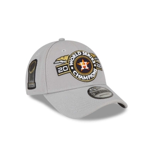 9forty New Era Houston Astros MLB World Series Champions Adjustable Gorras Grises | IXMFW-9568