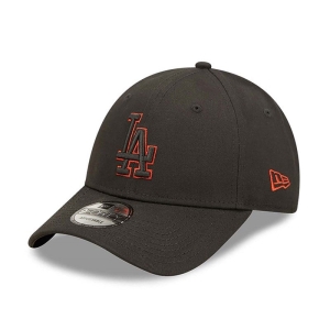 9forty New Era La Dodgers Team Outline Adjustable Gorras Negros | DJIRB-1435