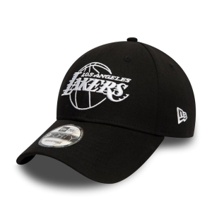 9forty New Era La Lakers Essential Outline Gorras Negros | XILOB-9651
