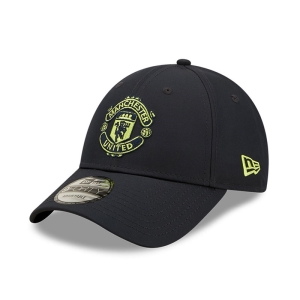 9forty New Era Manchester United Poly Adjustable Gorras Azul Marino | ZYHPD-1452