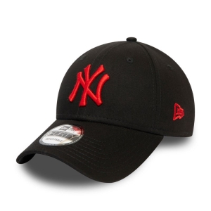 9forty New Era New York Yankees Essential Logo Gorras Negros | BUIRG-3758