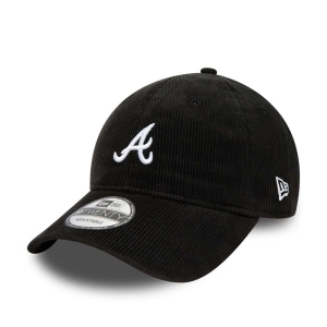9twenty New Era Atlanta Braves Mini Logo Adjustable Gorras Negros | LHKJU-4187