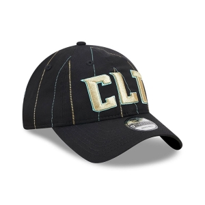 9twenty New Era Charlotte Hornets Authentics City Edition Adjustable Gorras Negros | FVRPW-8201