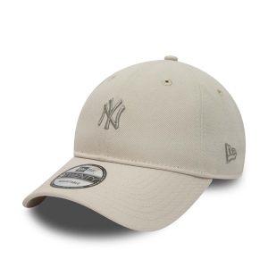 9twenty New Era New York Yankees Mini Logo Adjustable Gorras Creme | UYPTG-9465