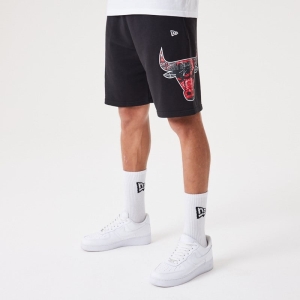 Bermudas New Era Chicago Bulls NBA Team Logo Negros | QBOKE-6810