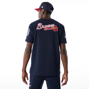 Camiseta New Era Atlanta Braves MLB Logo Select Azules | GYPBQ-8507