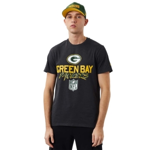 Camiseta New Era Bay Packers NFL Script Grises | YOZHS-2168