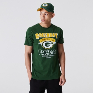 Camiseta New Era Bay Packers NFL Team Wordmark Verdes | GTFDP-3705